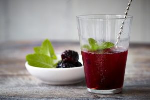 Blackberries add an antioxidant boost to this late-summer cocktail