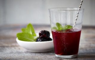 Blackberries add an antioxidant boost to this late-summer cocktail