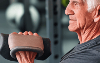 older man with muscles