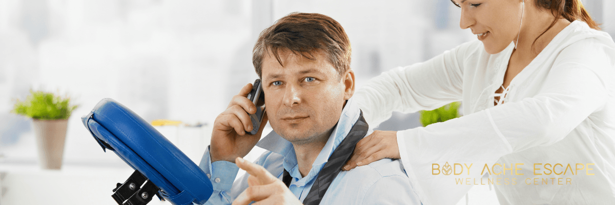 don't talk on your phone during a massage