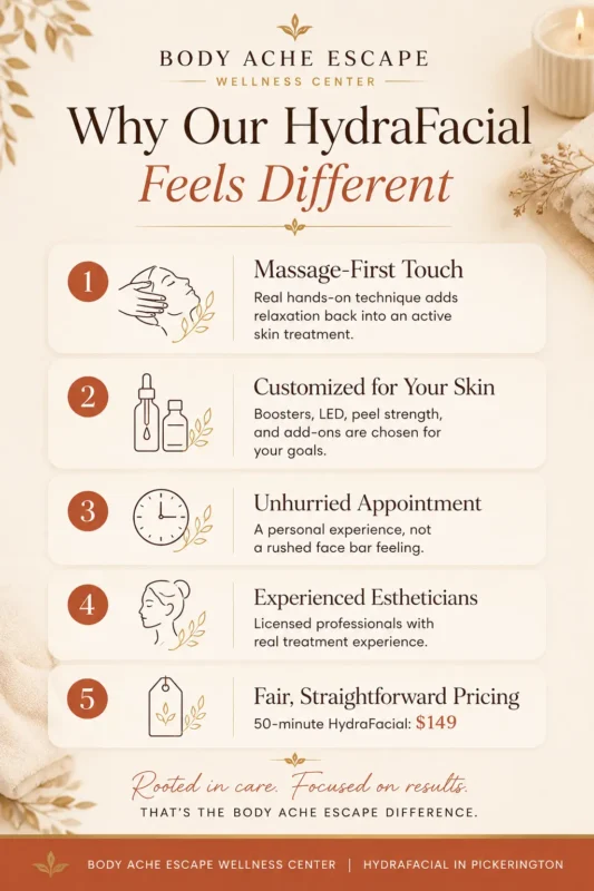 Why Our Hydrafacial is different How is Body Ache Escapes Hydrafacial different