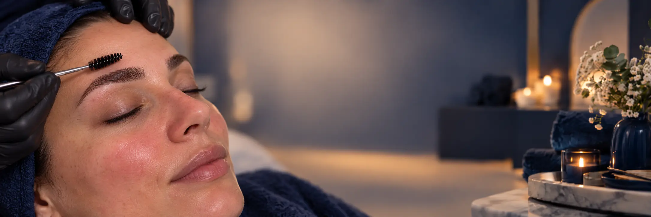 Eyebrow Lamination, Wax, and Tint Brow lamination and tint treatment